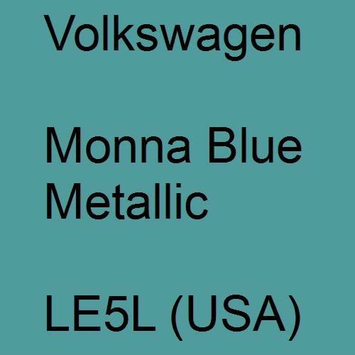 Volkswagen, Monna Blue Metallic, LE5L (USA).